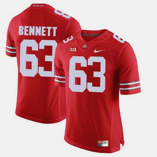 Men Michael Bennett Scarlet Ohio State Buckeyes Alumni Football Game Jersey